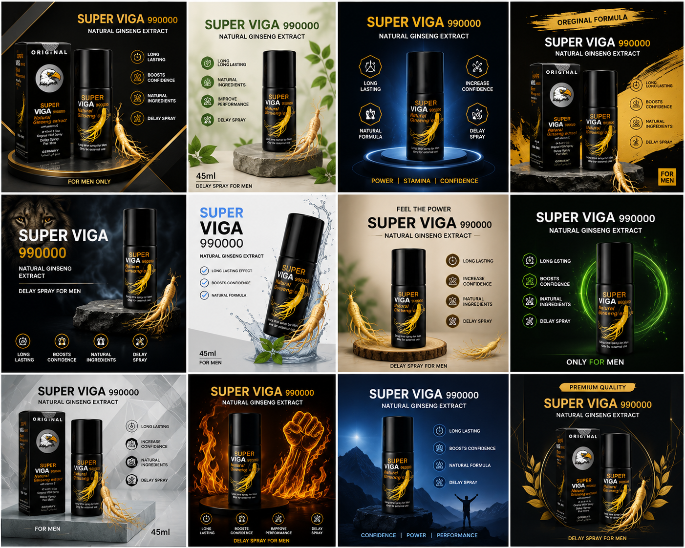 Viga Super Ginseng 990000 Long Time Spray for Men 45ML